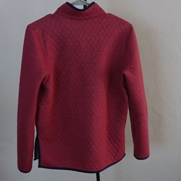Marine Layer Women's Red Corbet Reversible Button Up Sweatshirt Size XS - Picture 4 of 13